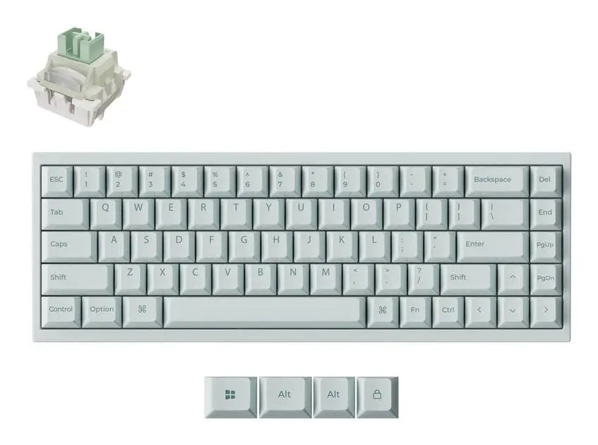 KEYBOARD USB-C Q16 HE 8K/LIGHT GREEN Q16HW-L1 KEYCHRON