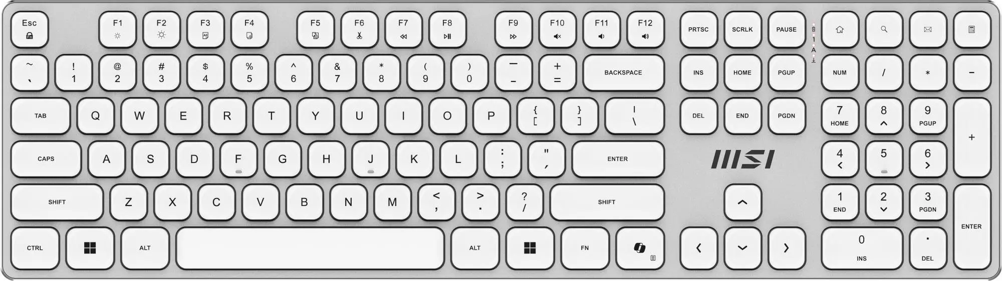 KEYBOARD +MOUSE/FORGE K210 W COMBO WHITE MSI