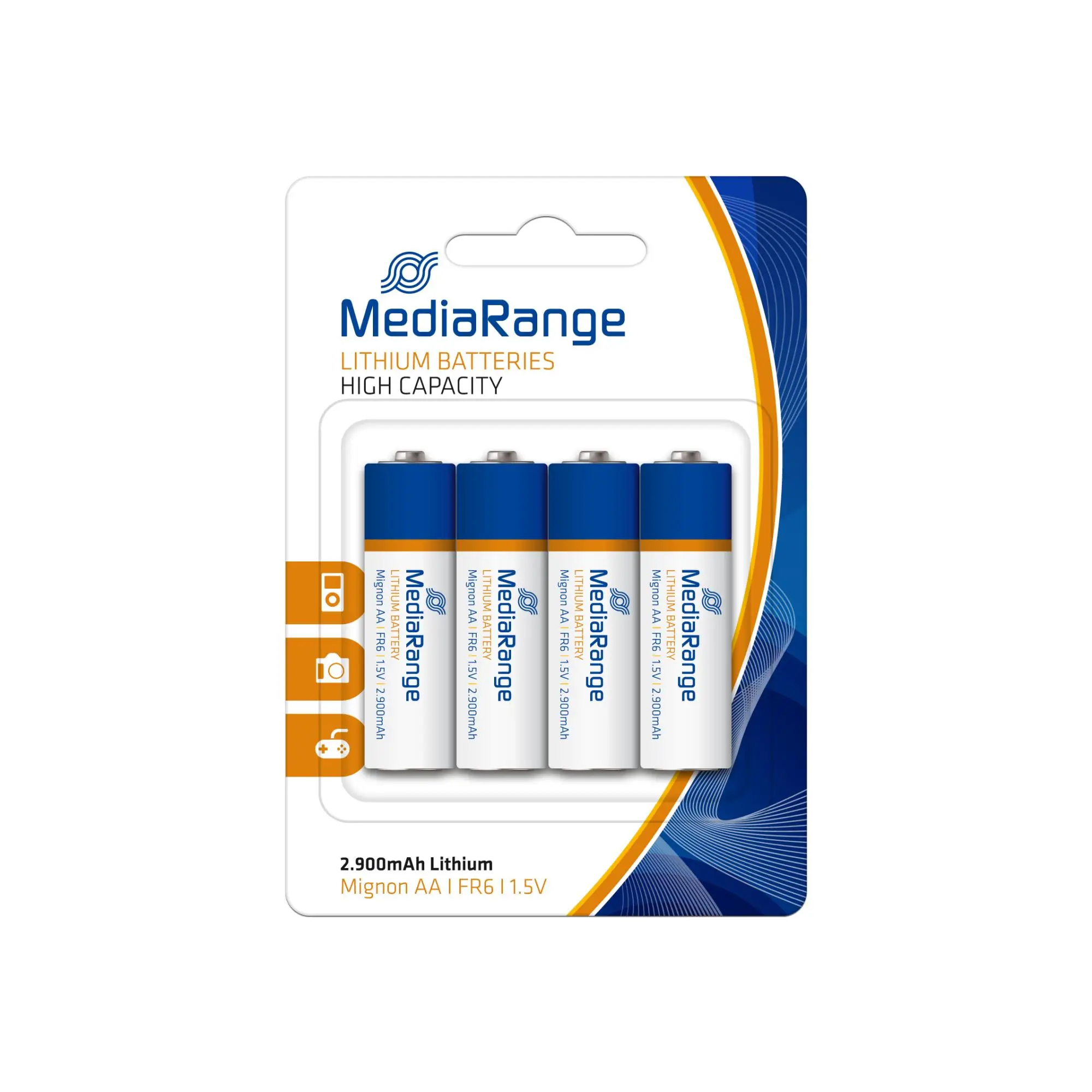 BATTERY LITHIUM MIGNON AA 1.5V/4PCS MRBAT154 MEDIARANGE