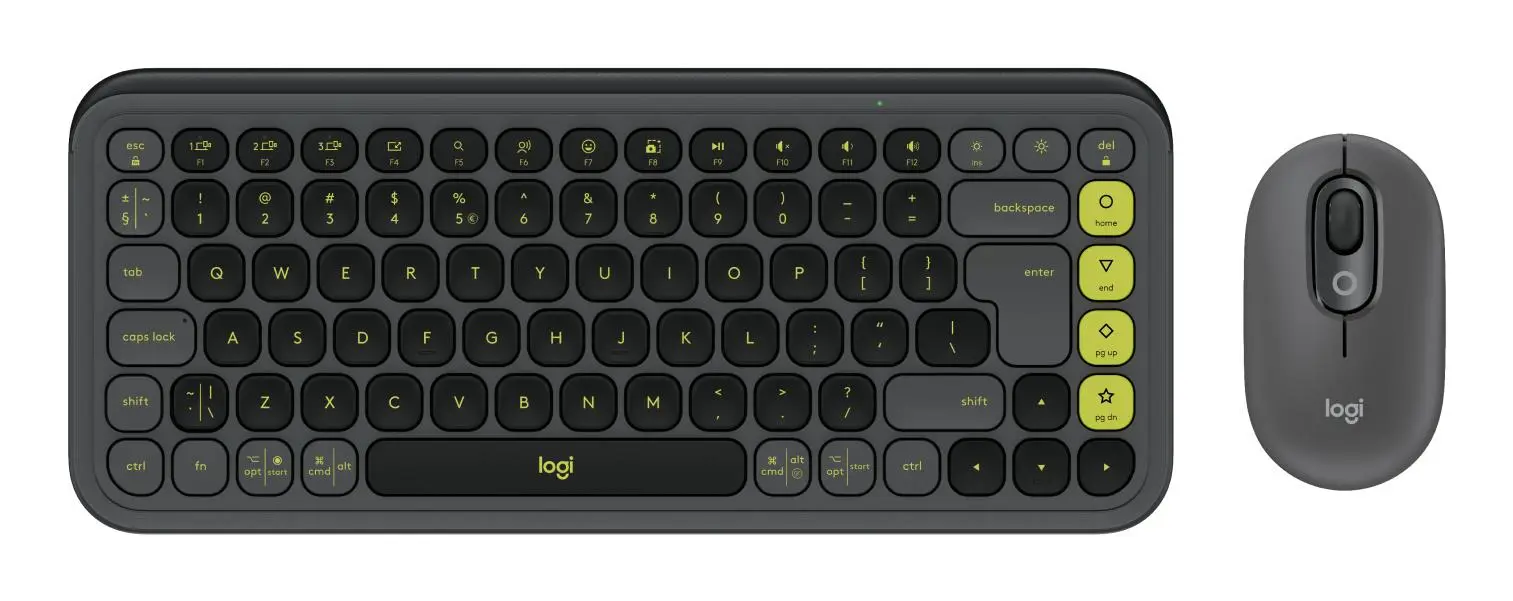 KEYBOARD +MOUSE COMBO POP ICON/GR/GREEN 920-013140 LOGITECH