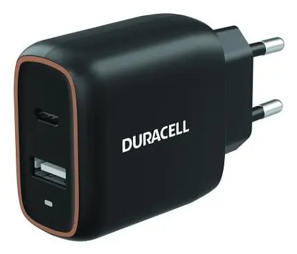 MOBILE CHARGER WALL 20W/BLACK DRACUSB19-EU DURACELL