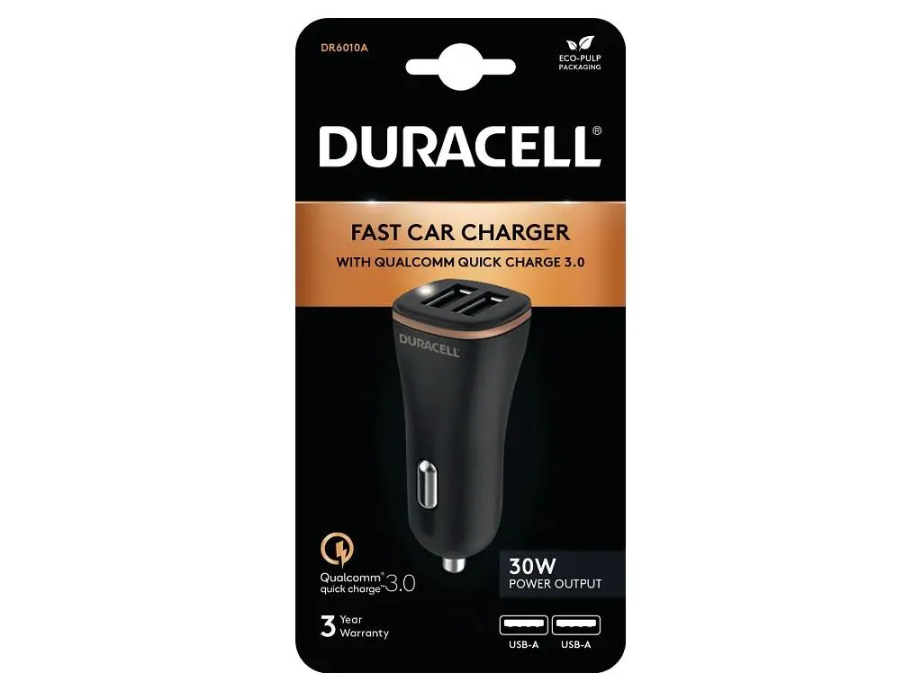 MOBILE CHARGER CAR USB/2P DR6010A DURACELL