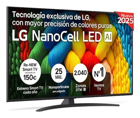 TV Set|LG|55 "|4K Ultra HD|3840 x 2160 pixels|Flat|16:9|NanoCell|55NANO81A6A