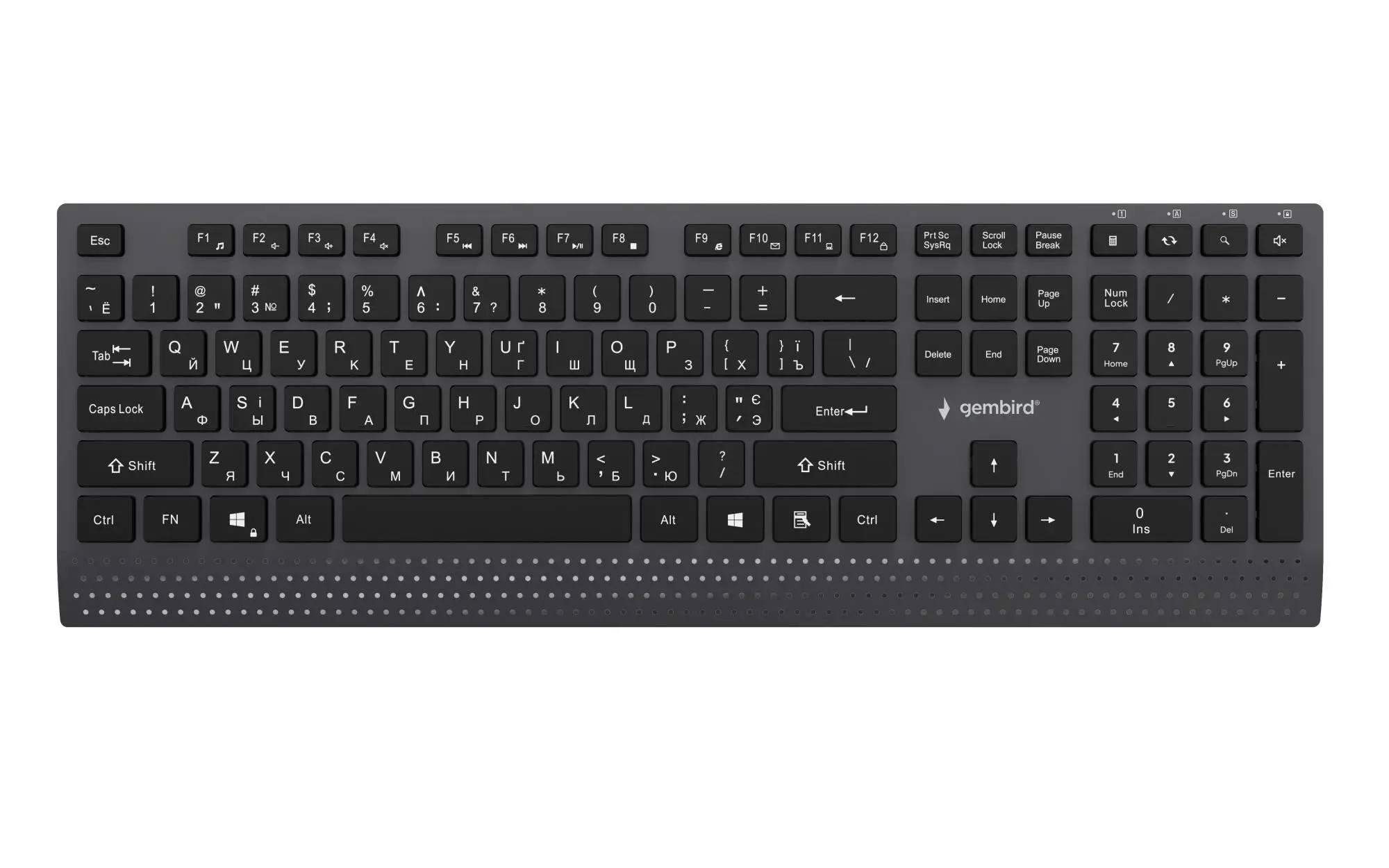 KEYBOARD MULTIMEDIA USB CYRILL/BLACK KB-MCH-06-CYRL GEMBIRD