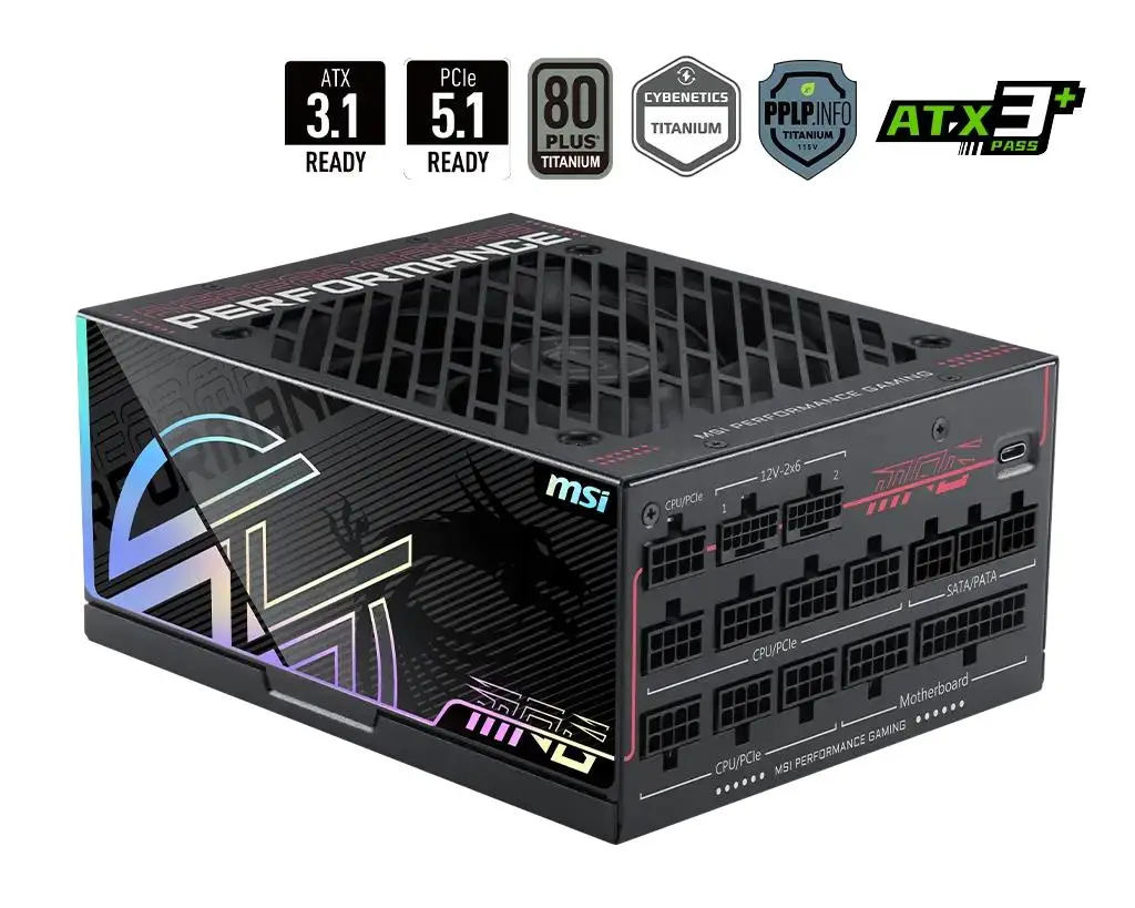 Power Supply|MSI|MPG Ai1300TS PCIE5|ATX|PC|100 - 240 V|1300 W|MPGAI1300TSPCIE5