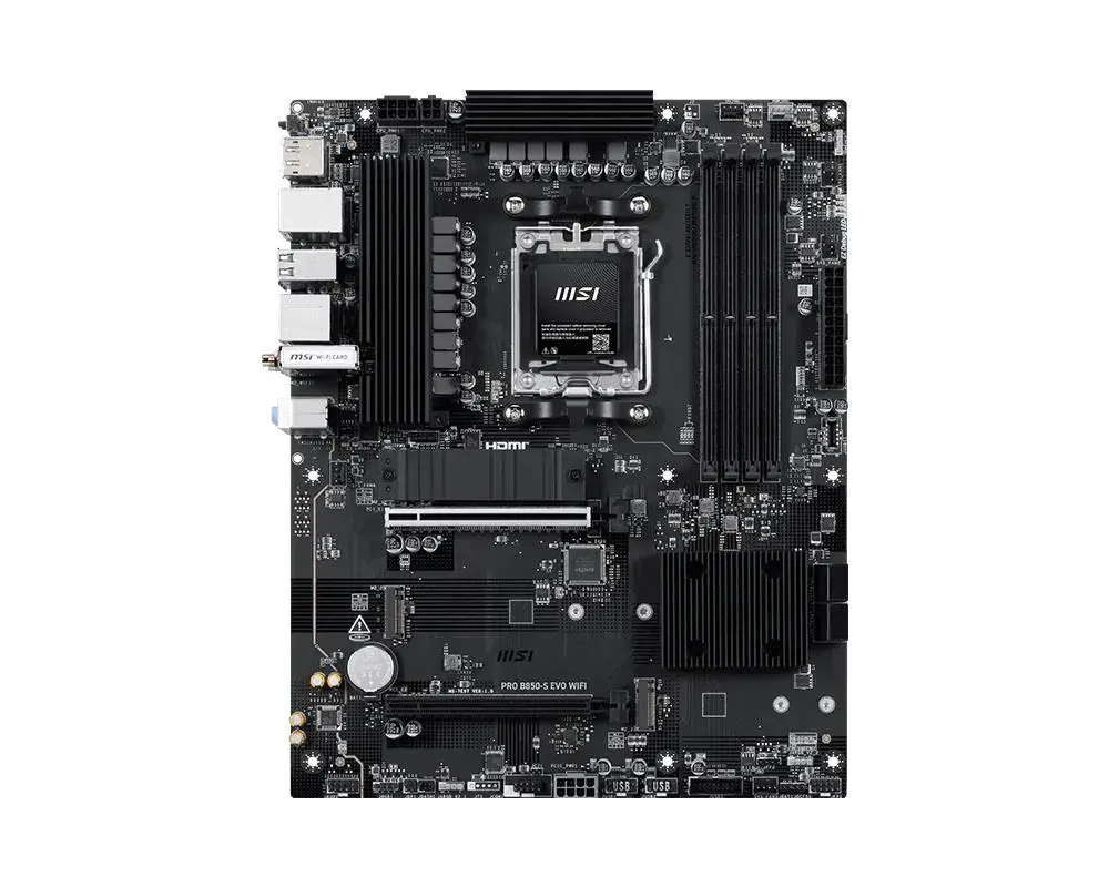 Mainboard|MSI|AMD B850|Socket AM5|ATX|RAM DDR5-SDRAM|4xSlots|Wi-Fi Yes|Bluetooth Yes|3xNumber of M.2 (M) slots|PROB850-SEVOWIFI