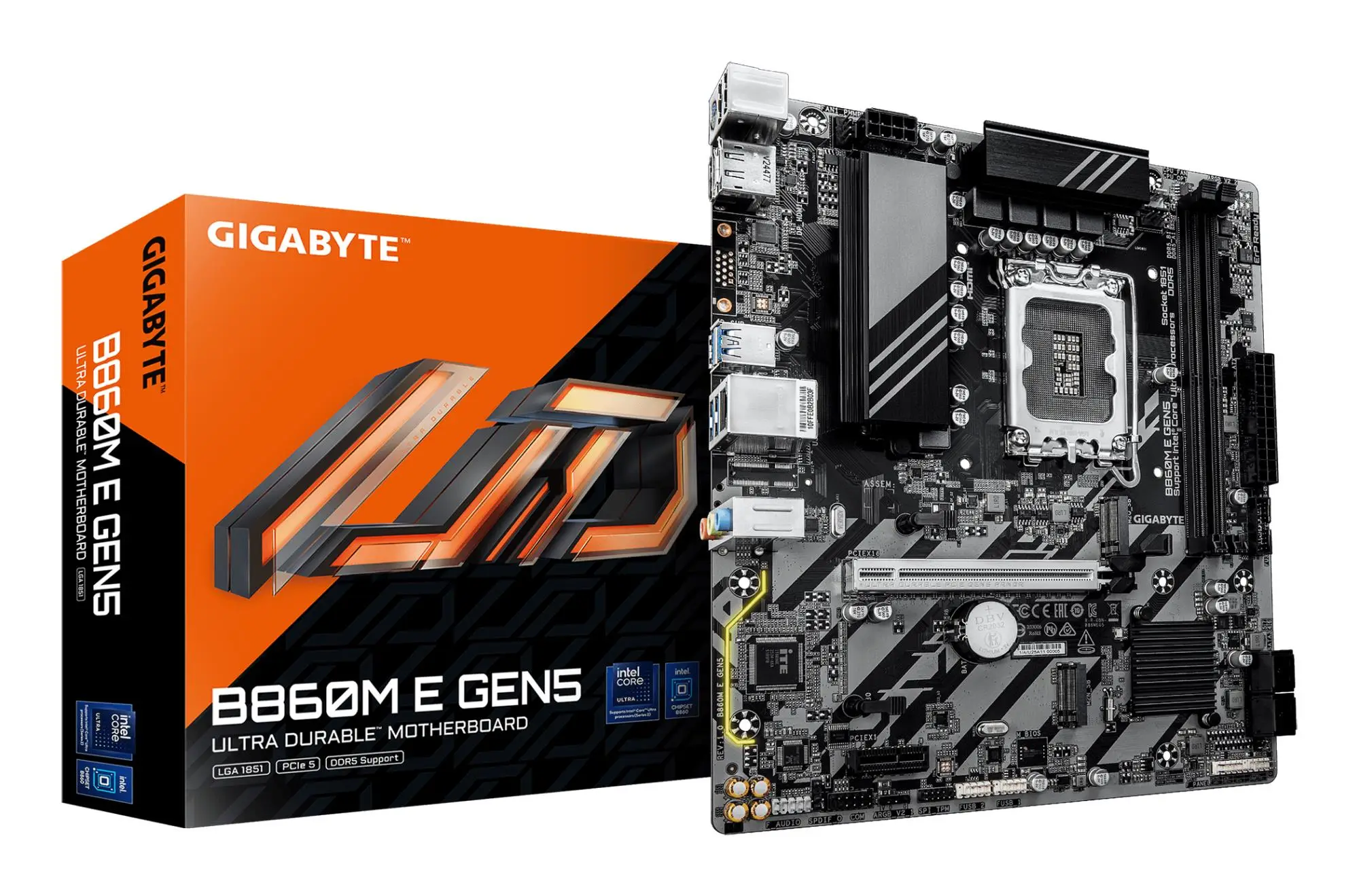 Mainboard|GIGABYTE|Intel B860|LGA 1851 (Socket V1)|micro ATX|RAM DDR5-SDRAM|2xSlots|2xNumber of M.2 (M) slots|B860MEGEN5