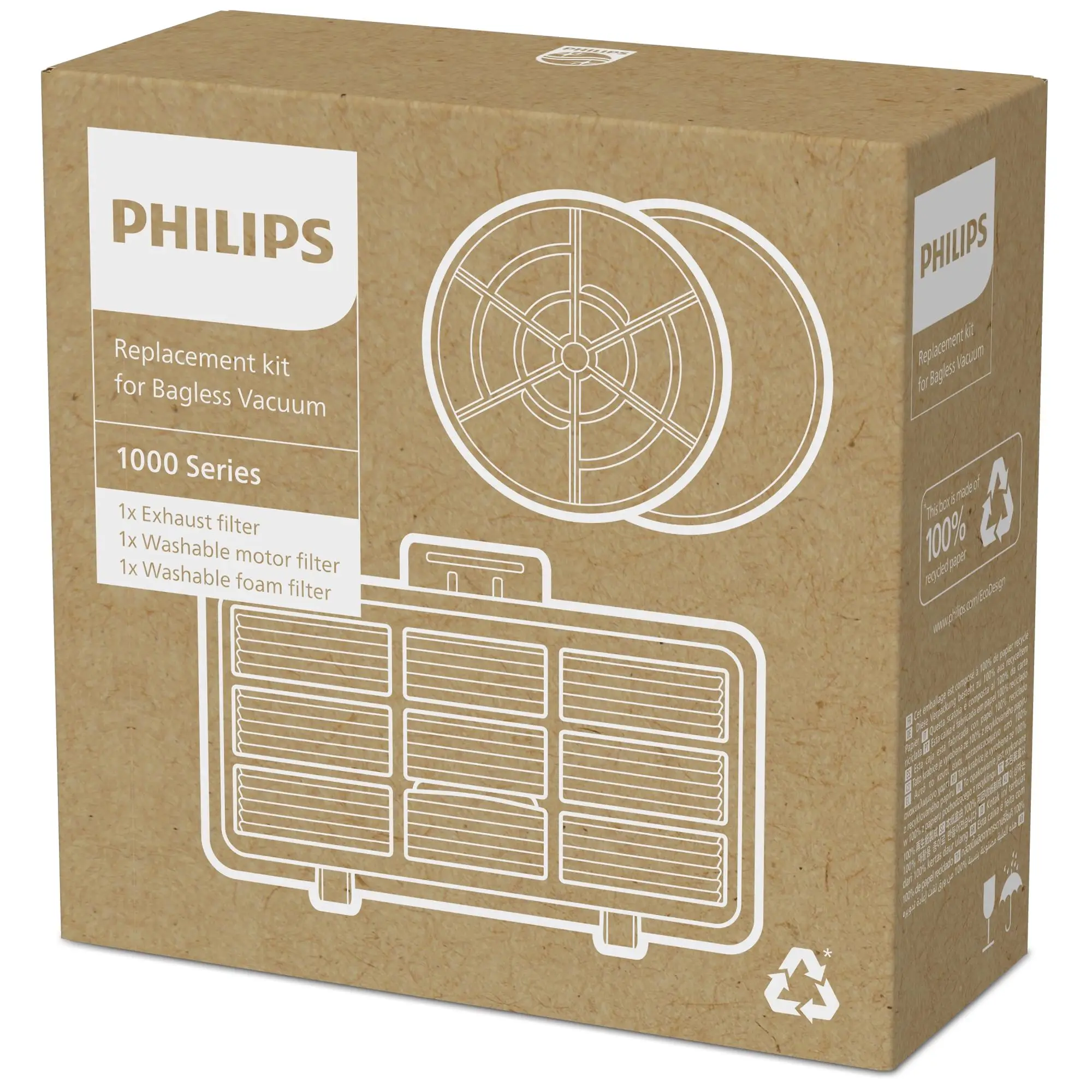 Vacuum Cleaner Accessory|PHILIPS|Filter|For 1000 Series Bagless
