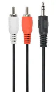 CABLE AUDIO 3.5MM TO 2RCA 5M/CCA-458-5M GEMBIRD