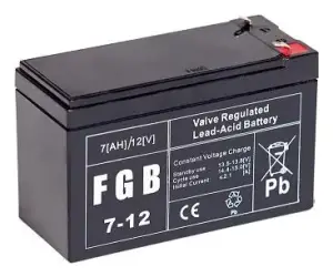 BATTERY 12V 7AH VRLA/FGB7-12 EMU