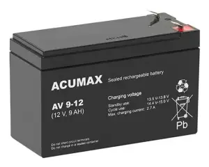 BATTERY 12V 9AH VRLA/EV9-12 T2 EUROPOWER EMU