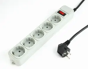 CABLE POWER EXTENSION 3M/5OUTL SPG3-B-10C GEMBIRD