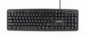 KEYBOARD STANDART USB RUS/BLACK KB-U-103-RU GEMBIRD