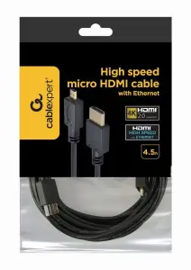 CABLE HDMI-MICRO HDMI 4.5M/V.2.0 BLK CC-HDMID-15 GEMBIRD