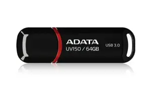 MEMORY DRIVE FLASH USB3.1 64GB/BLACK AUV150-64G-RBK ADATA