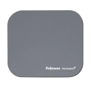 MOUSE PAD MICROBAN/SILVER 5934005 FELLOWES