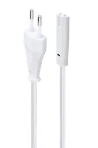 CABLE POWER EU 1.8M/WHITE PC-184/2-W GEMBIRD