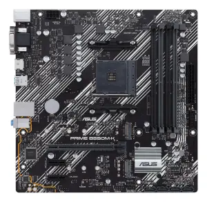 Mainboard|ASUS|AMD B550|SAM4|MicroATX|2xPCI-Express 3.0 1x|2xM.2|1xPCI-Express 4.0 16x|Memory DDR4|Memory slots 4|1x15pin D-sub|1xDVI|1xHDMI|6xUSB 3.2|1xPS/2|1xRJ45|3xAudio port|PRIMEB550M-K