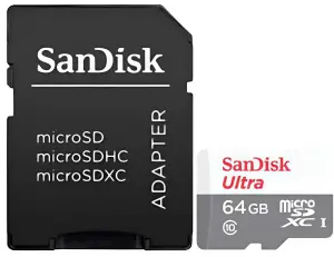 MEMORY MICRO SDXC 64GB UHS-I/SDSQUNR-064G-GN3MA SANDISK