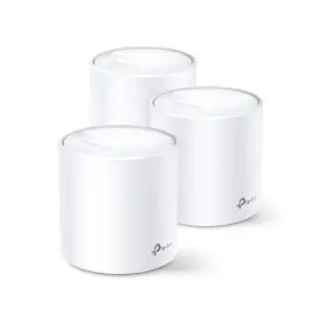 Wireless Router|TP-LINK|Deco X60 (3-pack)|Qtty 3 pc(s)|Qtty 3 pc(s)|Wi-Fi band Dual-band (2.4 GHz / 5 GHz)|Wi-Fi 6 (802.11ax)|Ethernet WAN Yes|2xEthernet LAN (RJ-45) ports|White|DECOX60(3-PACK)