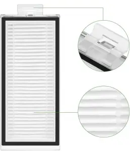 Vacuum Cleaner Accessory|ROBOROCK|Water Tank Filter|For C10/E20/E25/E35/S50/S51/S55/E45/S60/S61/S65/S45/S60 Pure/S65 Pure/E50/E55/Q55 Pro/Q55 Pro+|8.02.0063
