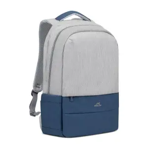 NB BACKPACK ANTI-THEFT 17.3"/7567 GREY/DARK BLUE RIVACASE