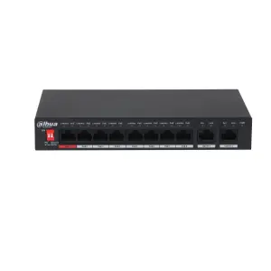 Switch|DAHUA|PFS3010-8ET-96-V2|Desktop/pedestal|PoE ports 8|96 Watts|DH-PFS3010-8ET-96-V2