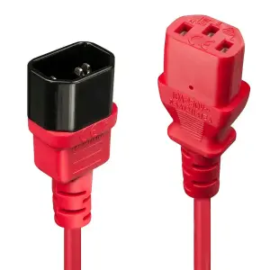 CABLE POWER IEC EXTENSION 2M/RED 30478 LINDY