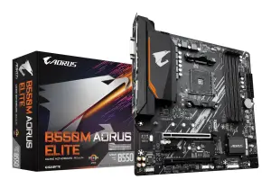 Mainboard|GIGABYTE|AMD B550|Socket AM4|micro ATX|RAM DDR4-SDRAM|4xSlots|2xNumber of M.2 (M) slots|B550M AORUS ELITE 1.3|B550MAORUSELITE1.3