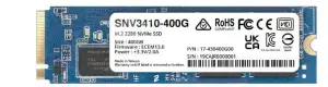 SSD|SYNOLOGY|SNV3400|400GB|M.2|PCIE|NVMe|Write speed 750 MBytes/sec|Read speed 3000 MBytes/sec|TBW 491 TB|MTBF 1800000 hours|SNV3410-400G