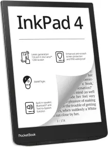 E-Reader|POCKETBOOK|InkPad 4|7.8"|1872x1404|1xAudio-Out|1xUSB-C|Micro SD|Wireless LAN|Bluetooth|PB743G-U-WW