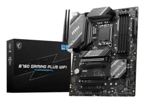 Mainboard|MSI|Intel B760 Express|LGA1700|ATX|Memory DDR5|Memory slots 4|5xPCI-Express 16x|2xM.2|1xHDMI|1xDisplayPort|2xUSB 2.0|2xUSB 3.2|1xUSB-C|1xPS/2|1xOptical S/PDIF|1xRJ45|5xAudio port|B760GAMINGPLUSWIFI