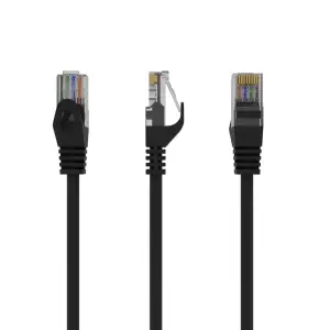 PATCH CABLE CAT6 UTP 1M/BLACK PP6U-1M/BK GEMBIRD