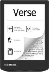 E-Reader|POCKETBOOK|Verse|6"|1024x758|1xUSB-C|Micro SD|Wireless LAN|Grey|PB629-M-WW
