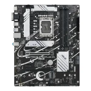 Mainboard|ASUS|Intel B760 Express|LGA1700|ATX|Memory DDR4|Memory slots 4|2xPCI-Express 3.0 1x|1xPCI-Express 4.0 16x|1xPCI-Express 5.0 16x|3xM.2|1x15pin D-sub|1xHDMI|1xDisplayPort|2xUSB 2.0|3xUSB 3.2|1xUSB-C|1xRJ45|3xAudio port|PRIMEB760-PLUSD4
