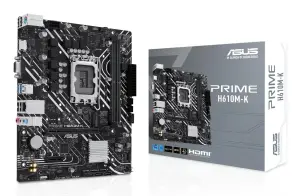 Mainboard|ASUS|Intel H610|LGA1700|Micro-ATX|Memory DDR5|Memory slots 2|1xPCI-Express 3.0 1x|1xPCI-Express 4.0 16x|1xM.2|1x15pin D-sub|1xHDMI|4xUSB 2.0|2xUSB 3.2|1xPS/2|1xRJ45|3xAudio port|PRIMEH610M-K