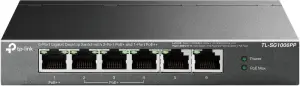 Switch|TP-LINK|TL-SG1006PP|Desktop/pedestal|6x10Base-T / 100Base-TX / 1000Base-T|PoE+ ports 4|TL-SG1006PP