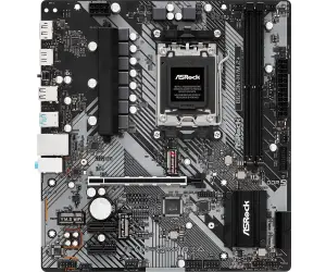 Mainboard|ASROCK|AMD B650|SAM5|Micro-ATX|Memory DDR5|Memory slots 2|1xPCI-E|2xPCI-Express 4.0 1x|1xPCI-Express 4.0 16x|1xM.2|1xHDMI|1xDisplayPort|1xAudio-In|1xAudio-Out|1xMicrophone|2xUSB 2.0|3xUSB 3.2|1xUSB-C|1xRJ45|B650M-H/M.2+