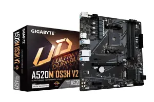Mainboard|GIGABYTE|AMD A520|SAM4|Micro-ATX|Memory DDR4|Memory slots 4|A520MDS3HV2