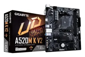 Mainboard|GIGABYTE|AMD A520|SAM4|Micro-ATX|Memory DDR4|Memory slots 2|1xPCI-Express 3.0 1x|1xPCI-Express 3.0 16x|1xM.2|1x15pin D-sub|1xHDMI|2xUSB 2.0|4xUSB 3.2|1xPS/2|1xRJ45|3xAudio port|A520MKV21.1