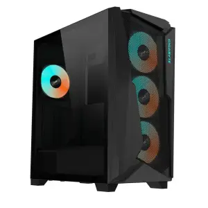 Case|GIGABYTE|C301G V2 BLACK|MidiTower|Case product features Transparent panel|Not included|ATX|EATX|MicroATX|MiniITX|Colour Black|C301GV2