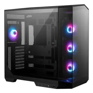 Case|MSI|MAG PANO 100R PZ|MidiTower|Case product features Transparent panel|ATX|MicroATX|MiniITX|Colour Black|MAGPANO100RPZ