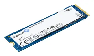 SSD|KINGSTON|NV3|500GB|M.2|PCIE|NVMe|3D NAND|Write speed 3000 MBytes/sec|Read speed 5000 MBytes/sec|TBW 160 TB|MTBF 200000 hours|SNV3S/500G