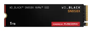 SSD|SANDISK|600xTBW rating|Read speed 7300 MB/s|Write speed 6300 MB/s|NVMe Yes|PCI Express 4.0|M.2|1000 GB|POWERED BY SANDISK|Black SN850X|WDS100T2X0E