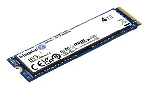 SSD|KINGSTON|NV3|4TB|M.2|PCIE|3D NAND|Write speed 5000 MBytes/sec|Read speed 6000 MBytes/sec|MTBF 200000 hours|SNV3S/4000G