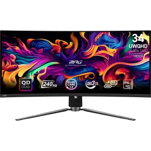 Monitor|MSI|34 "|3440 x 1440 pixels|UltraWide Quad HD|Native aspect ratio 21:9|QD-OLED|Curved|MPG341CQPXQD-OLED