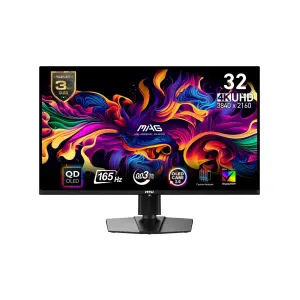 Monitor|MSI|31.5"|Gaming|Panel QD-OLED|3840x2160|16:9|165Hz|0.03 ms|Swivel|Pivot|Height adjustable|Tilt|Colour Black|MAG321UPQD-OLED