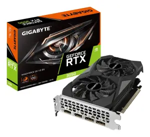 Graphics Card|GIGABYTE|NVIDIA|GeForce RTX 3050|1477 MHz|6 GB|GDDR6|96 bit|PCI Express 4.0|Active|GV-N3050WF2OCV2-6GD