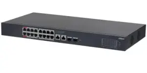 Switch|DAHUA|Desktop/pedestal|Rack|16x10Base-T / 100Base-TX / 1000Base-T|2xSFP|PoE ports 16|CS4220-16GT-240