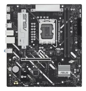 Mainboard|ASUS|Intel B860 Express|LGA1851|Micro-ATX|Memory DDR5|Memory slots 2|2xPCI-Express 4.0 1x|1xPCI-Express 4.0 16x|2xM.2|1xHDMI|1xDisplayPort|1xAudio-In|1xAudio-Out|1xMicrophone|3xUSB 2.0|2xUSB 3.0|1xUSB 3.2|1xPS/2|1xRJ45|PRIMEB860M-K